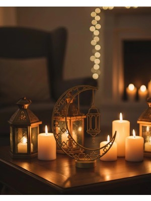 Lowell Home 3D Hilal Cami Biblo 20X20 cm Özel Tasarım Özel Baskı Ürün