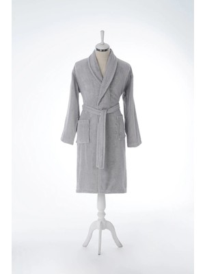 Özdilek Colourist Şal Yaka Bornoz Gri S-M 8697353545894