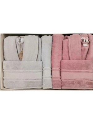 Özdilek Colourist Gri-Pembe Aile Seti