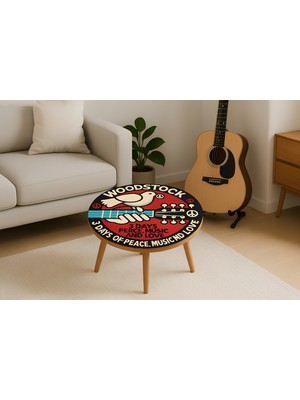 Boyut Doğal Ahşabın Zamansız Güzelliği – 42×42 Sanatsal Sehpa