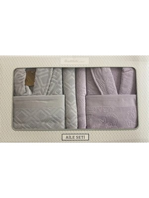 Özdilek Bornoz Takımı Pastoral Aile Seti Çift Kişilik