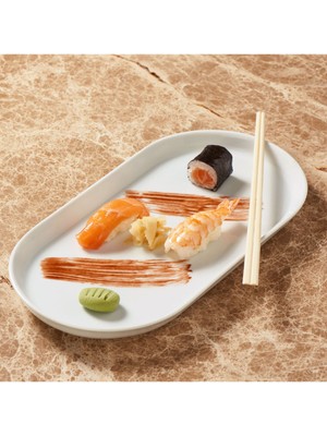 Şık Bilbao 2 Parça 20 cm Kayık Tabak Seti, Modern ve Zarif Tasarım