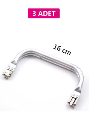 Gizli Metal Çanta Bursu – 3 Adet - 16 cm - Metal Çanta Aparatı Çanta Aksesuarı Nemere