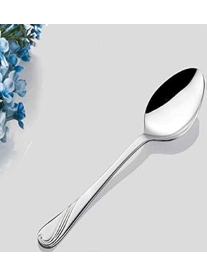 Paslanmaz Çelik Bahar Model 12 Li Yemek Kaşığı Seti
