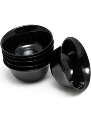12 cm Siyah Kase Seti, Şık ve Kullanışlı, 6'lı Paket