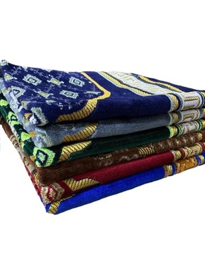 Tusebu Kadife Desenli Seccade – Karışık Renk, Yumuşak ve Kolay Katlanır