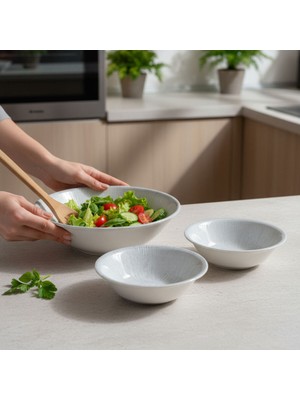 Renkli 3 Parça Kase Seti, 16 cm ve 23 Cm, Şık ve Kullanışlı Tasarım