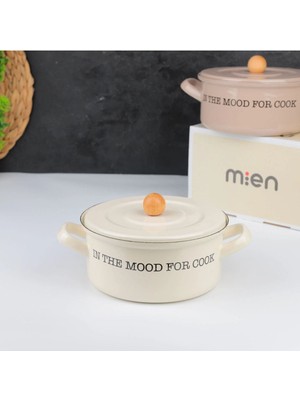 18CM Tırtıklı Emaye Tencere, Dayanıklı ve Estetik Tasarım