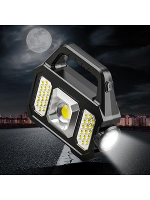 Nemere Solar Powerbanklı Şarjlı Taşınabilir Güçlü Fener P-880A