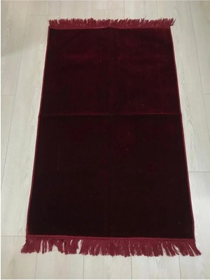 Home Düz Dokuma Kadife Seccade 580 Gram Hediyelik Namazla
