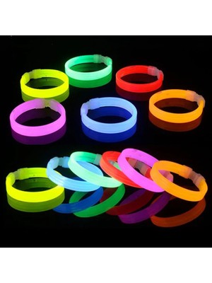 AyrStore Glow Kalın Bileklik 12’li Set | Baskıya Uygun Renkli Model