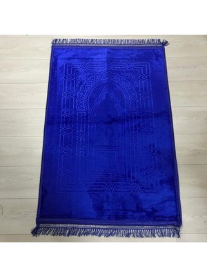 Home Peluş Seccade Kaymaz Tabanlı Kalın Peluş Namazla