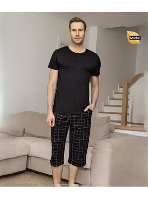 Aydoğan Erkek Modal Patlı Kısa Kollu Pijama Takımı