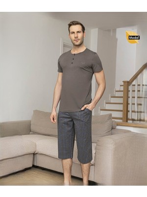 Aydoğan Erkek Modal Patlı Kısa Kollu Pijama Takımı