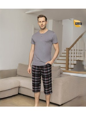 Aydoğan Erkek Modal Patlı Kısa Kollu Pijama Takımı