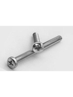 AyrStore Yuvarlak Yıldız Başlı Ysb Civata M5X50 - 100 Adet