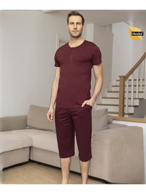 Aydoğan Erkek Modal Patlı Kısa Kollu Pijama Takımı