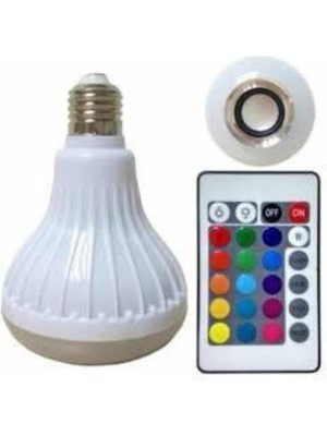 Derin Stok Lamba Hoparlör Ampül Görünümlü Renk Değiştirebilen Android ve Ios Uyumlu