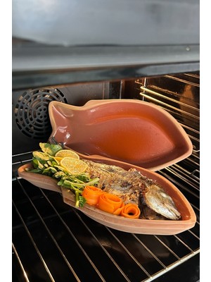 2'li Toprak Güveç Takımı, Büyük Boy, 30X15 Cm, Geleneksel Tasarım