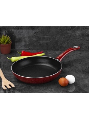Çelik 32 cm Teflon Kaplamalı Derin Tava, Sağlıklı ve Dayanıklı Kullanım
