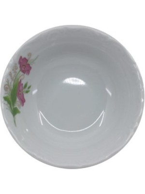 Şık Porselen Lal 14CM Çorba Kasesi 6'lı Set