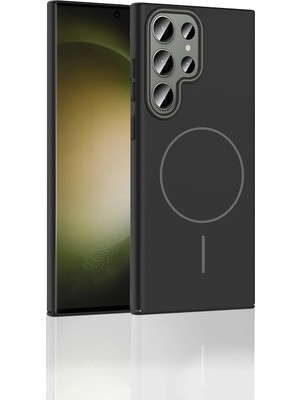 Derin Stok Galaxy S23 Broş Magsafe Kapak - Mor