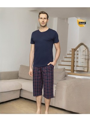 Aydoğan Erkek Modal Patlı Kısa Kollu Pijama Takımı
