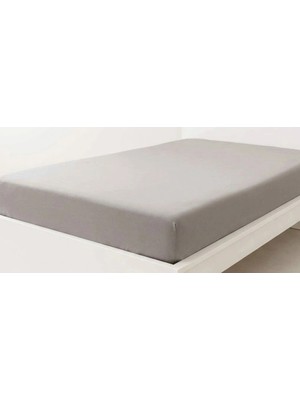 Biçomi Kaymayan, Kırışmayan, Terletmeyen Konfor: Premium Gri Penye Çift Kişilik Çarşaf