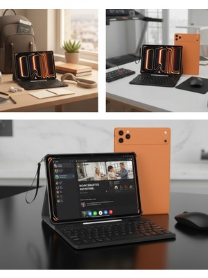 Net Damla Tablet Pc Klavyeli Set Geniş Ekran Yüksek Depolama ve Android Sistem - Lisinya