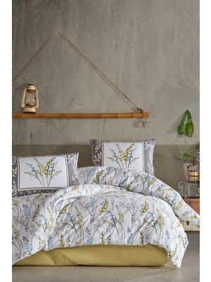 Elart Bloom Fitted Nevresim Takımı Tek Kişilik %100 Doğal Pamuk Ranforce 3 Parça (160X220 Cm)