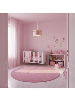 Elizim Home Lighting Makrome Ponpon Pembe Çocuk Avize