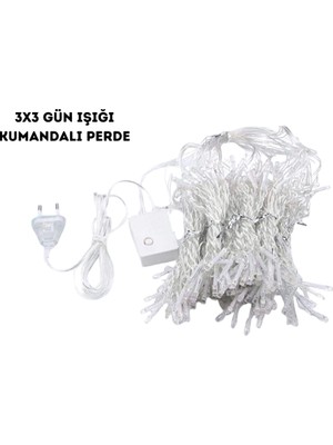 Net Damla 3x3 Günışığı Kumandalı Perde - Lisinya