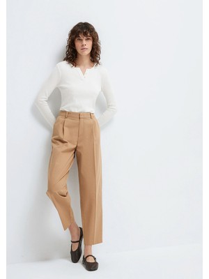 Mavi Kahverengi Pilili Pantolon 1011147-70215