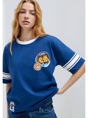 Mavi Garfield Baskılı Lacivert Tişört 1614052-82625