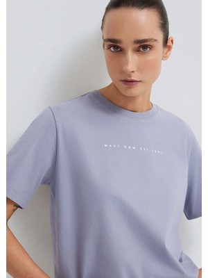 Mavi Mavi Baskılı Mor Tişört 1613147-81919