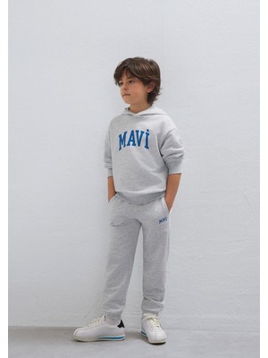 Mavi Mavi Logo Baskılı Gri Eşofman Takımı 6T10004-88467