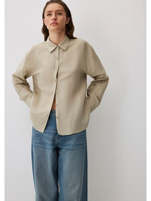 Mavi Bej (Tencel™) Lyocell Karışımlı Gömlek 1211130-70146