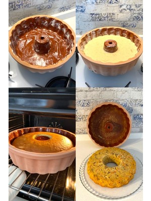 Yemek Kalıbı, Toprak Sırlı, Kek ve Turta, 28X7 Cm, Pratik ve Şık Tasarım