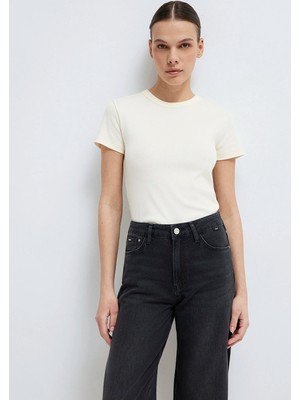 Mavi Ekru Basic Tişört 1614065-91481