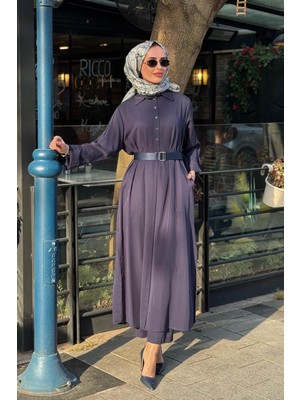 Heddy & Nurcan Çetin Nurcan Çetin Pantolonlu Takım 26459 Lacivert