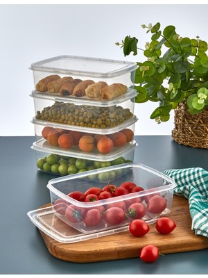 10 Adet 1,35 Litre Çok Amaçlı Saklama Kabı Seti