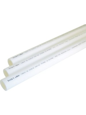 Kalde 25'lik Pp Boru / Pn 20, Pprc, Çap=25 Mm,2+2:4 metre uzunluk