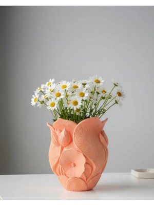 Turuncu Çiçek Vazo Nemere