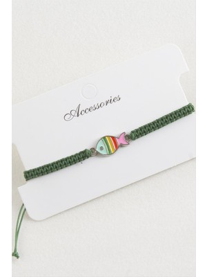 Balık Makrome Örgülü Bileklik Nemere