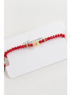 Kaplumbağa Kristal Makrome Ip Bileklik Nemere