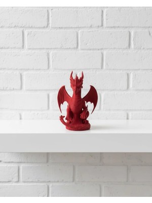 Kırmızı Ejderha Biblo 12 cm Nemere