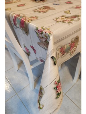 Başak Ev Tekstili Elyaflı Pvc Muşamba - Desenli Silinebilir Masa Örtüsü