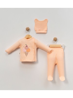 Babycan - Kız  Dondurma 3 Lü Hastane Çıkış Zıbın Seti