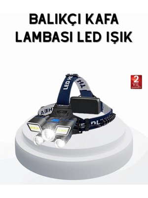 MiraLive Profesyonel Şarjlı LED Far – Ipx5 Suya Dayanıklı, 4 Işık Modu, Hareket Sensörlü