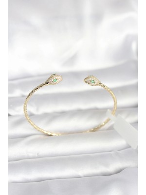 MiraLive Pirinç Gold Renk Yılan Model Bileklik - TJ-BB8088